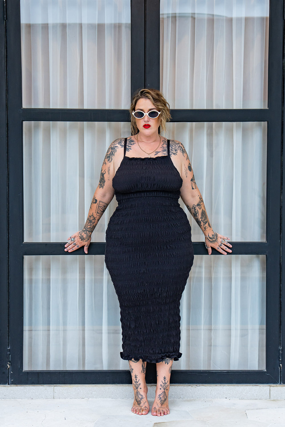 Kristen Long Dress - Black - Almost Famous by Jinx the Label
