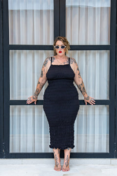 Kristen Long Dress - Black - Almost Famous by Jinx the Label