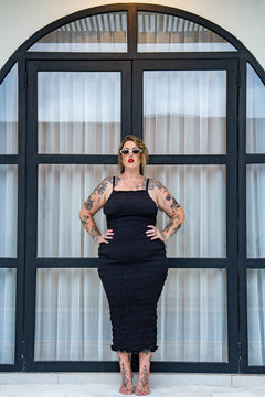 Kristen Long Dress - Black - Almost Famous by Jinx the Label