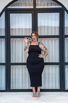 Kristen Long Dress - Black - Almost Famous by Jinx the Label