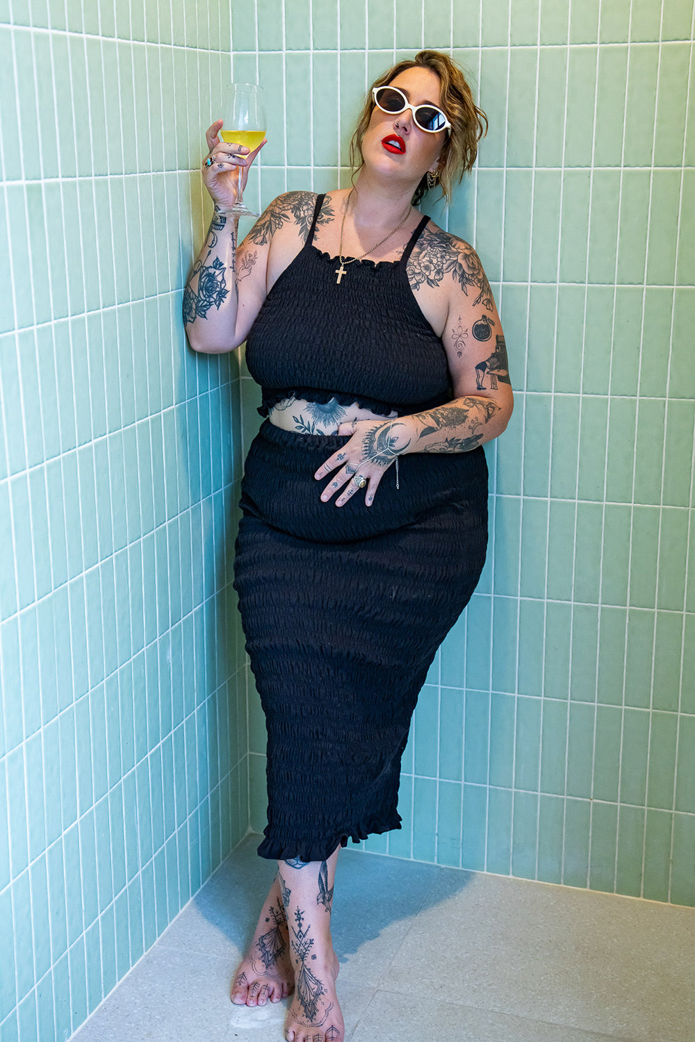 Kristen Long Skirt - Black - Almost Famous by Jinx the Label