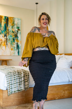Kristen Long Skirt - Black - Almost Famous by Jinx the Label