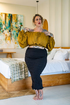 Kristen Long Skirt - Black - Almost Famous by Jinx the Label