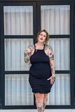 Kristen Short Dress - Black - Almost Famous by Jinx the Label