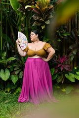Sunny Rose Skirt in Magenta by Jinx the Label