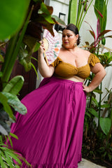 Sunny Rose Skirt in Magenta by Jinx the Label