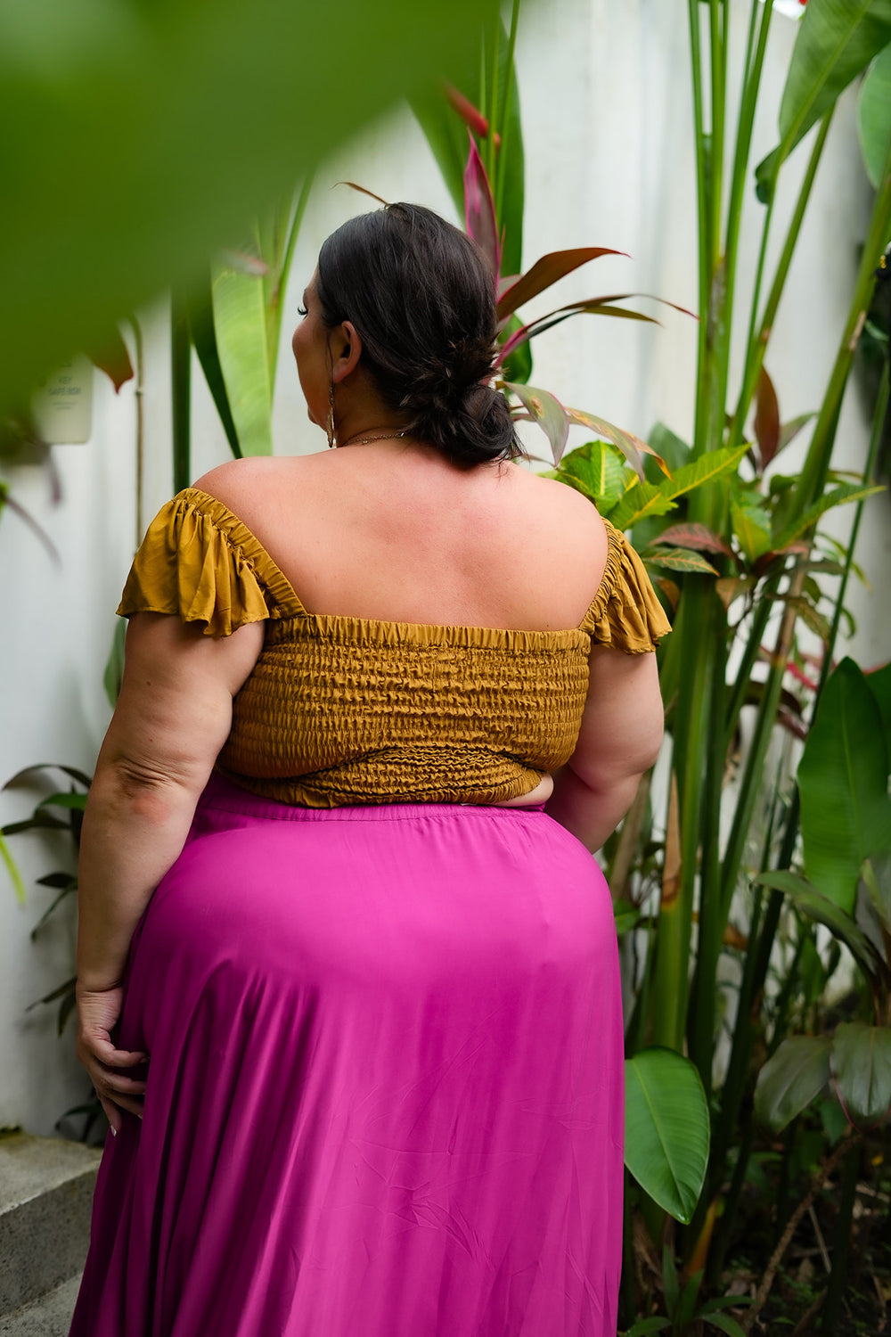 Lexi Crop Top in Mustard by Jinx the Label
