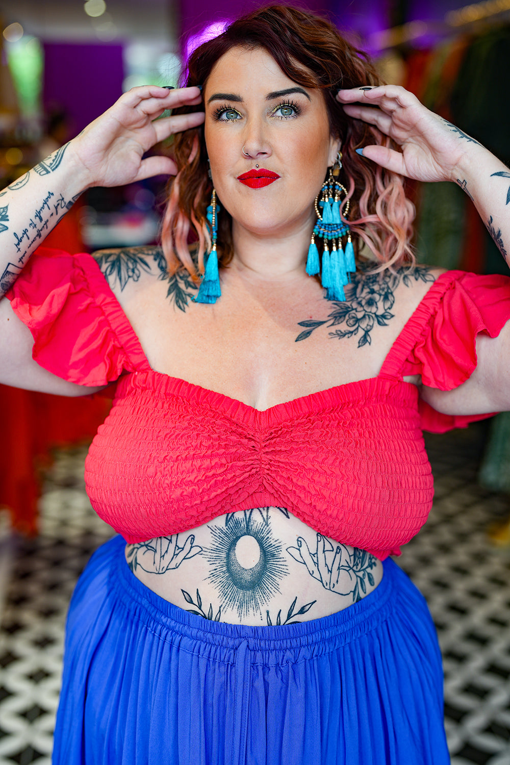 Lexi Crop Top - Watermelon by Jinx the Label
