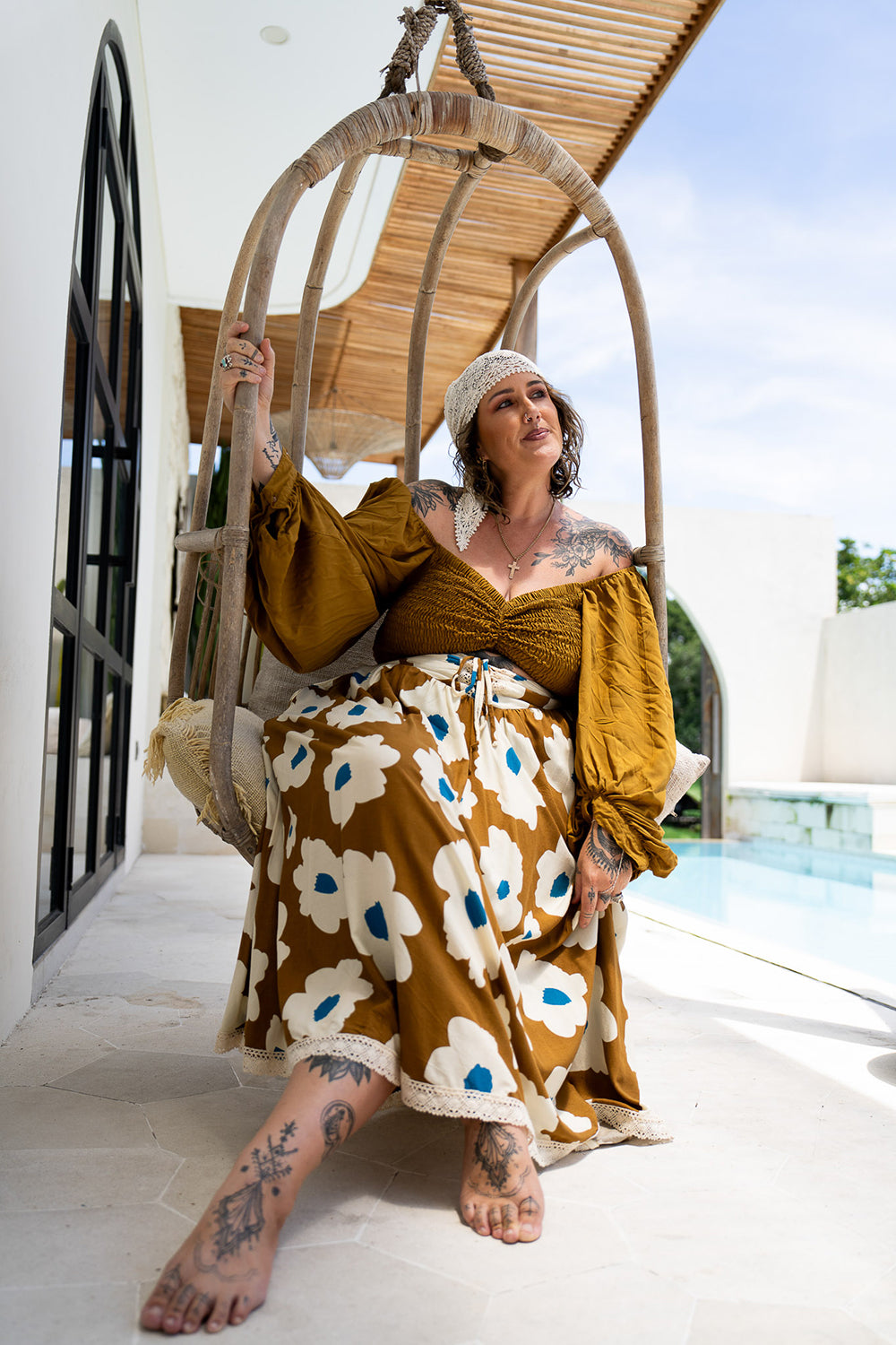 Lovina Crop Top - Wild Saffron - Almost Famous by Jinx the Label