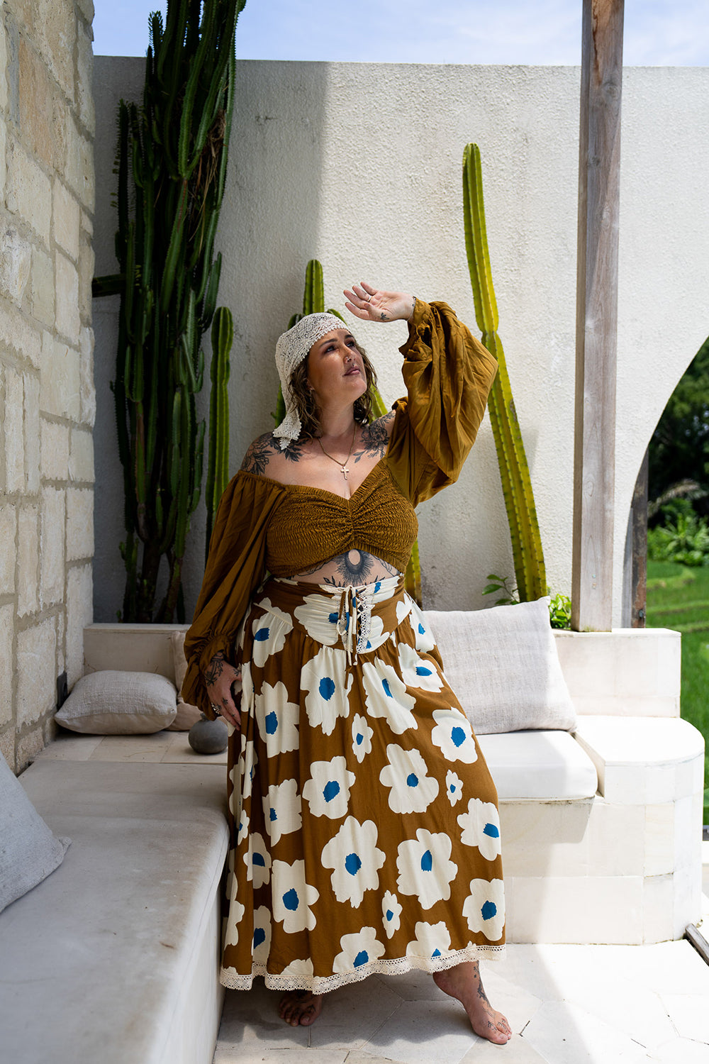 Lovina Crop Top - Wild Saffron - Almost Famous by Jinx the Label