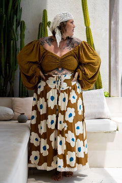 Lovina Crop Top - Wild Saffron - Almost Famous by Jinx the Label