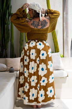 Lovina Crop Top - Wild Saffron - Almost Famous by Jinx the Label