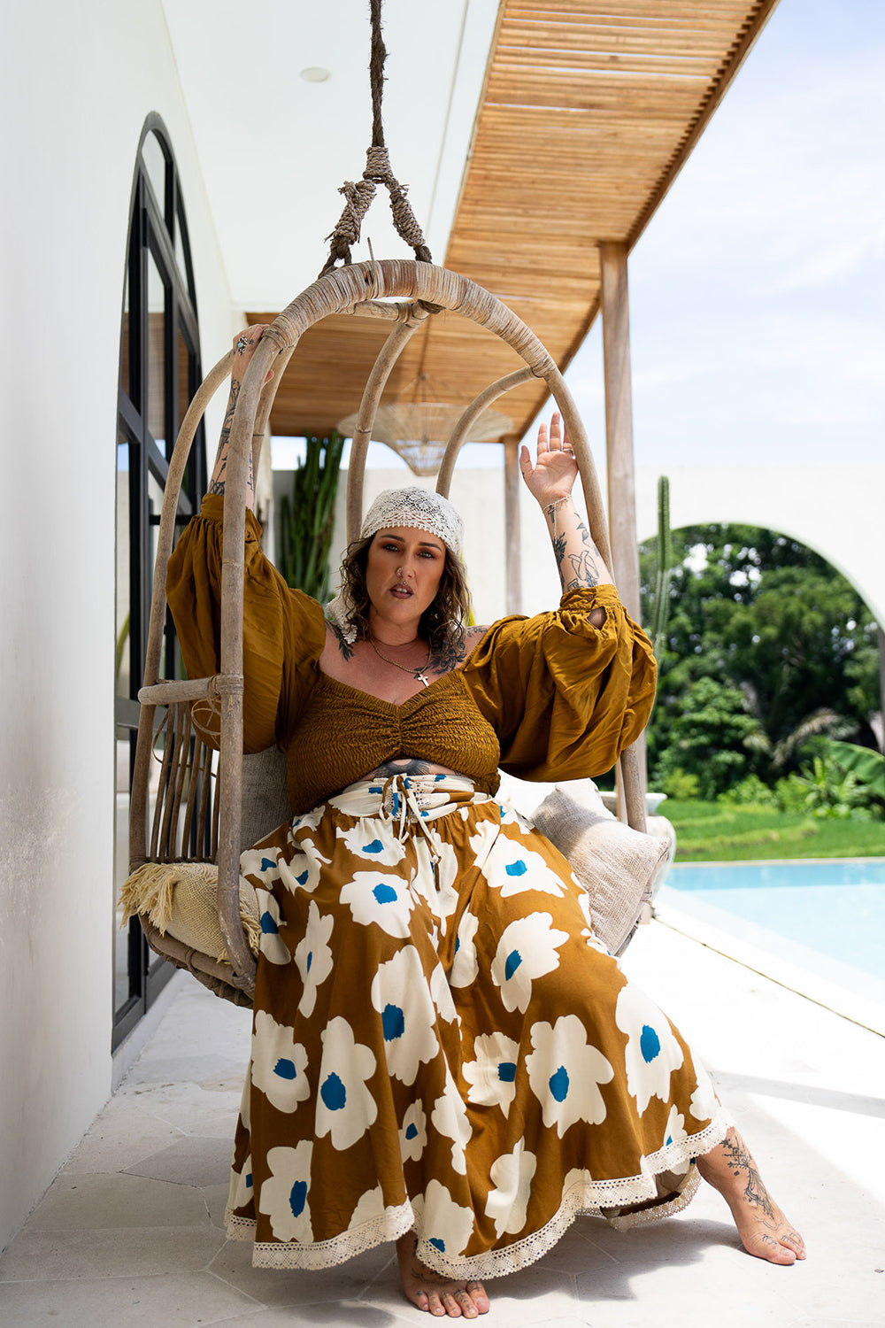 Lovina Crop Top - Wild Saffron - Almost Famous by Jinx the Label