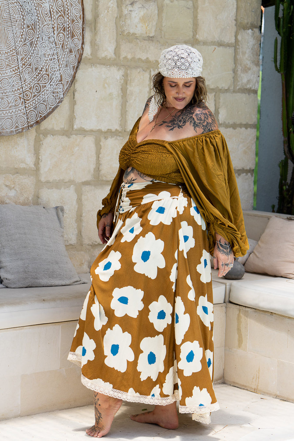 Lovina Crop Top - Wild Saffron