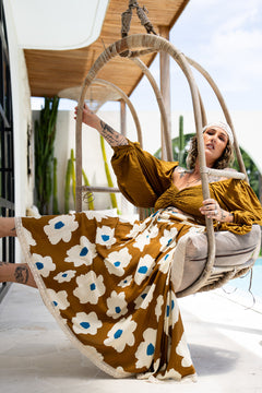 Lovina Crop Top - Wild Saffron - Almost Famous by Jinx the Label