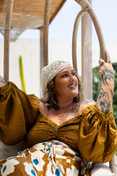 Lovina Crop Top - Wild Saffron - Almost Famous by Jinx the Label