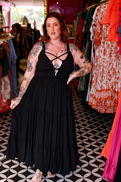 Lucky Maxi Dress - Black by Jinx the Label