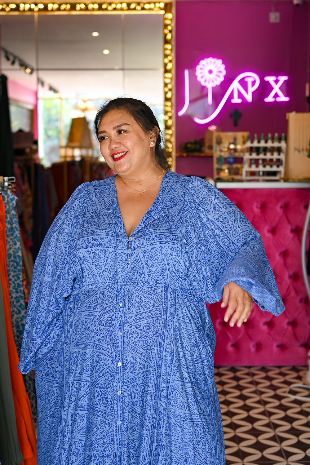 Magnolia Maxi Dress - Blue Curacao by Jinx the Label