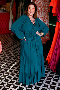Magnolia Maxi Dress - Emerald by Jinx the Label