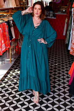 Magnolia Maxi Dress - Emerald by Jinx the Label