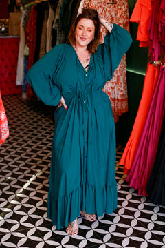 Magnolia Maxi Dress - Emerald by Jinx the Label
