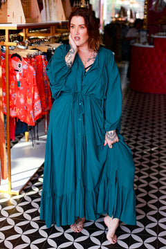 Magnolia Maxi Dress - Emerald by Jinx the Label