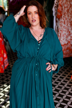 Magnolia Maxi Dress - Emerald by Jinx the Label