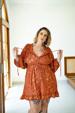 Magnolia Mini Dress in Java Dreams by Jinx the Label