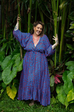 Magnolia Maxi Dress in Coral Bloom by Jinx the Label