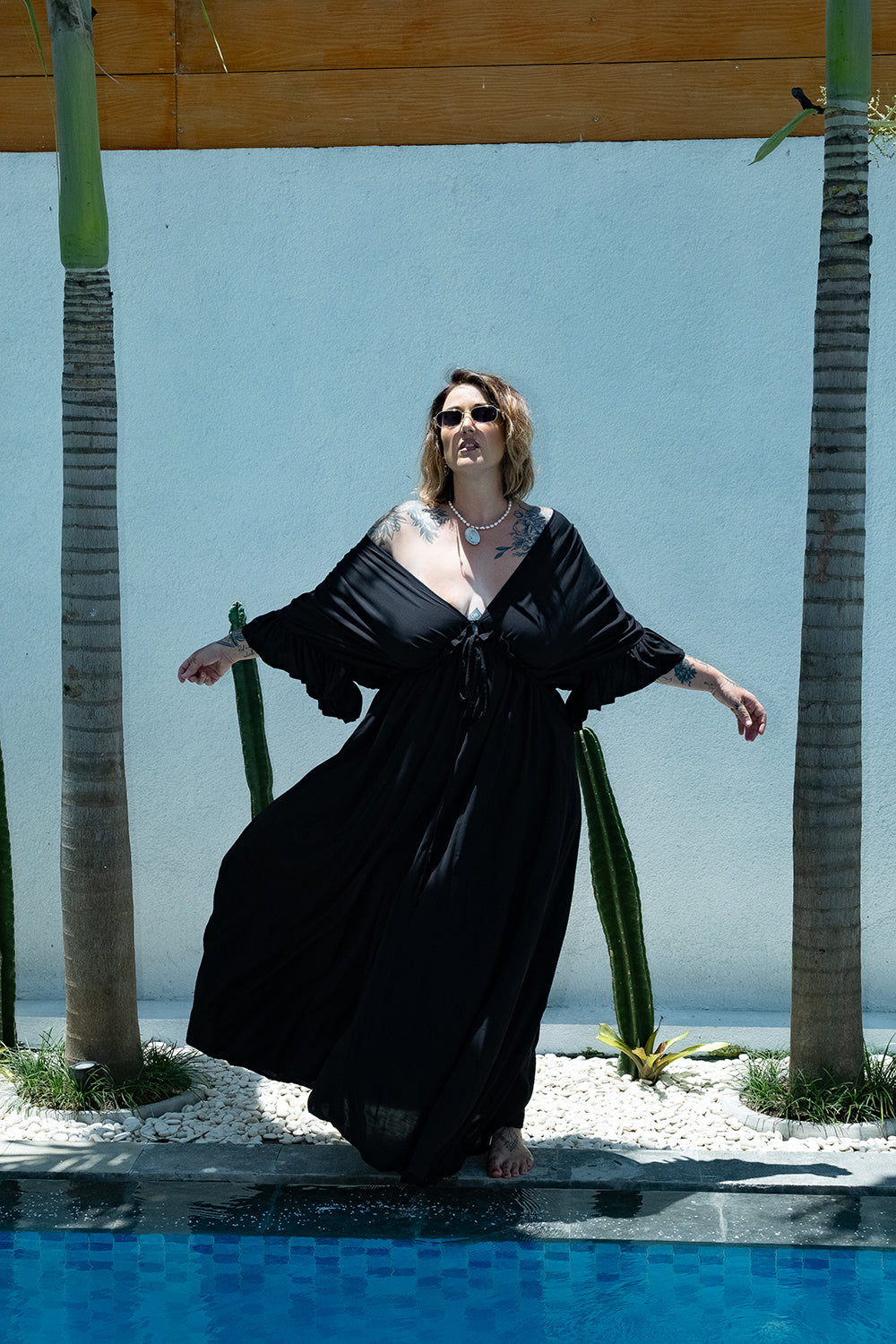 Marsha Maxi Dress in Black by Jinx the Label