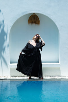 Marsha Maxi Dress in Black by Jinx the Label