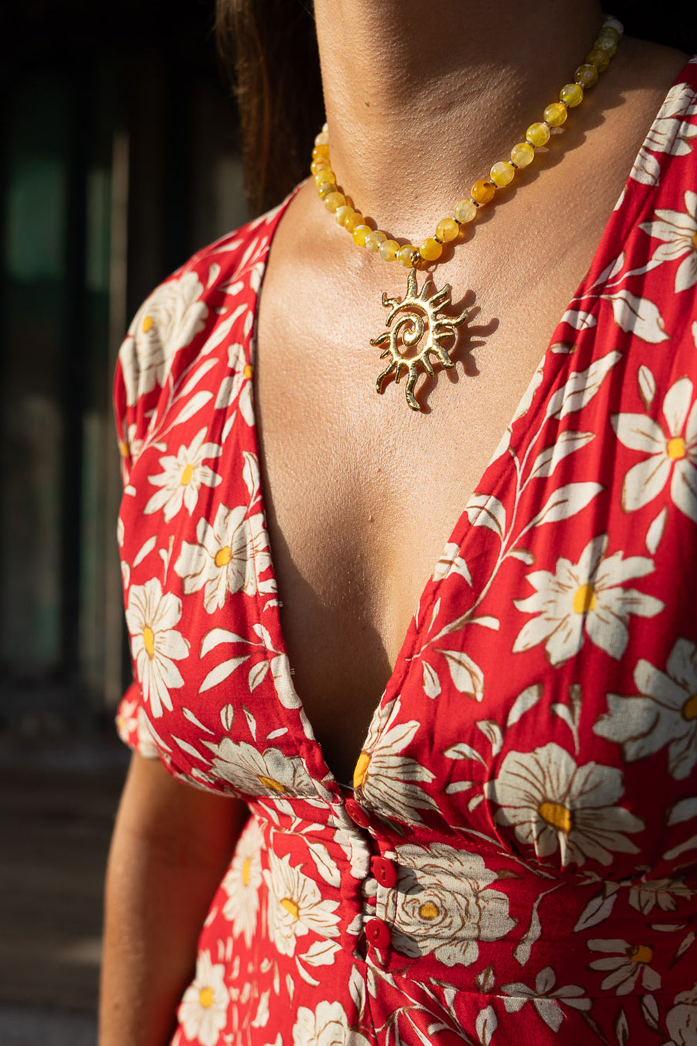 Mary Mini Dress - Wild Daisy Rouge - Sunspell by Jinx the Label