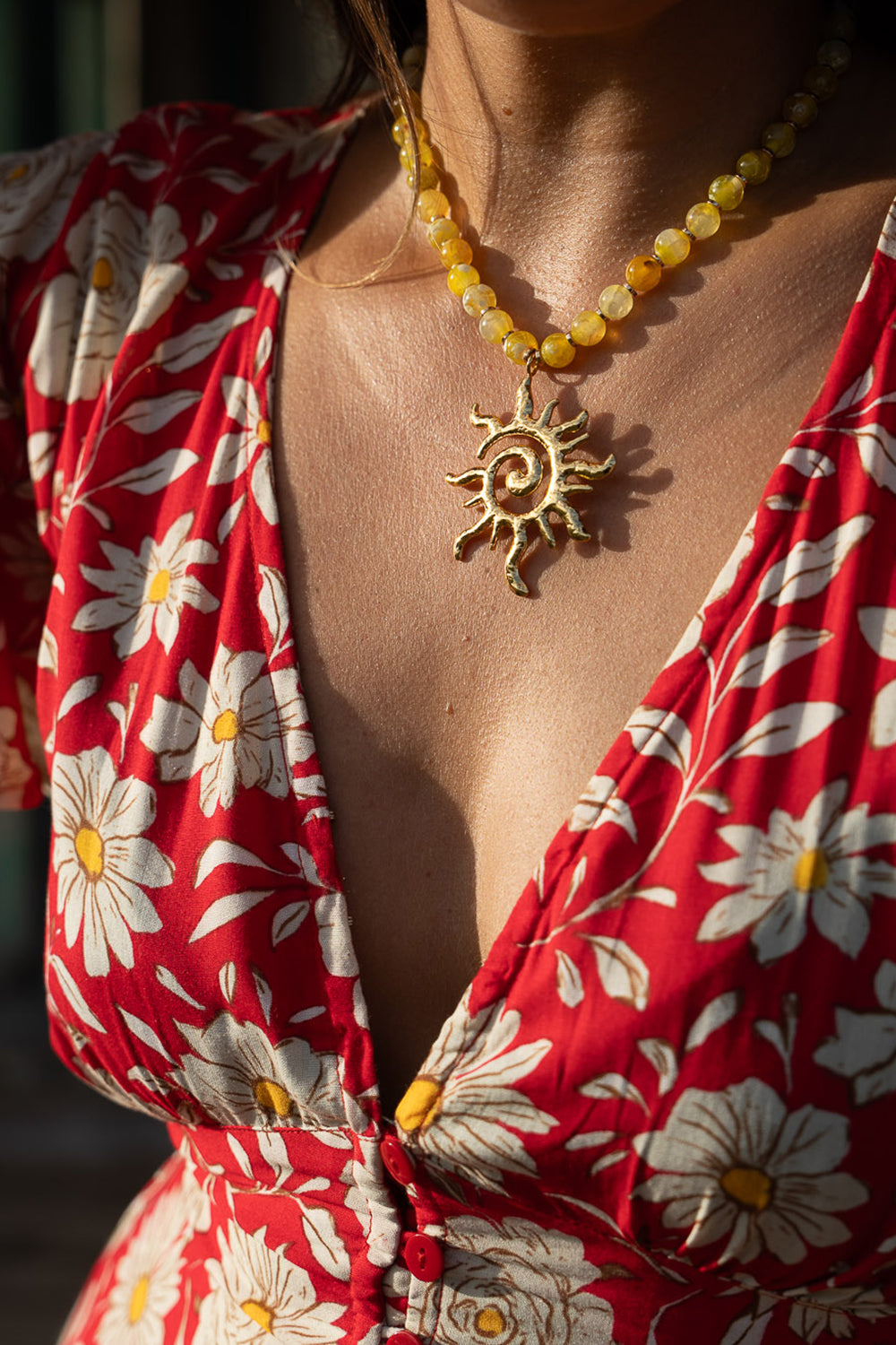 Mary Mini Dress - Wild Daisy Rouge - Sunspell by Jinx the Label