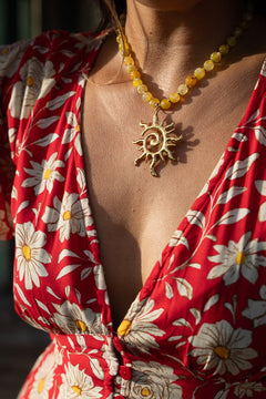 Mary Mini Dress - Wild Daisy Rouge - Sunspell by Jinx the Label