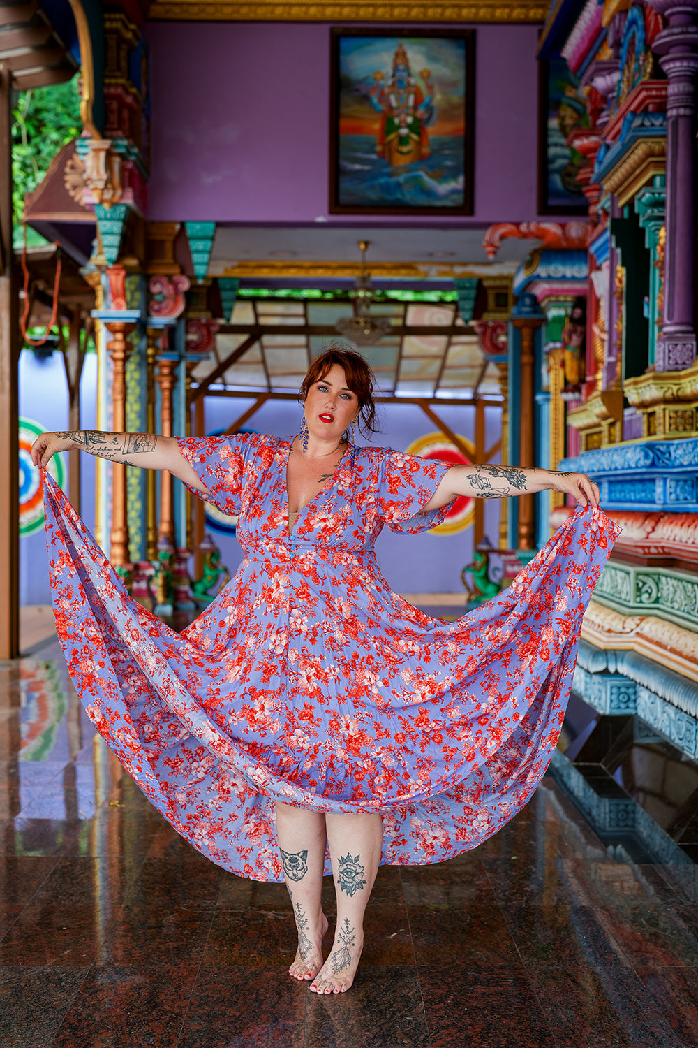 Mary Dress - Sunset Prism by Jinx the Label
