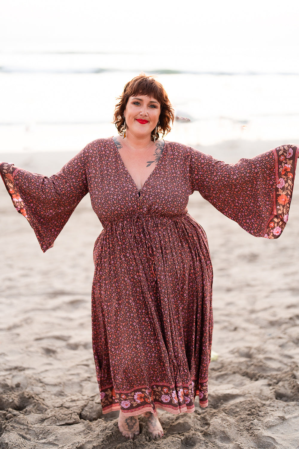 Matilda Maxi Dress - Earth Rose by Jinx the Label