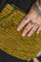 Meadow Clutch in Wild Moss - Flower Power by Jinx the Label