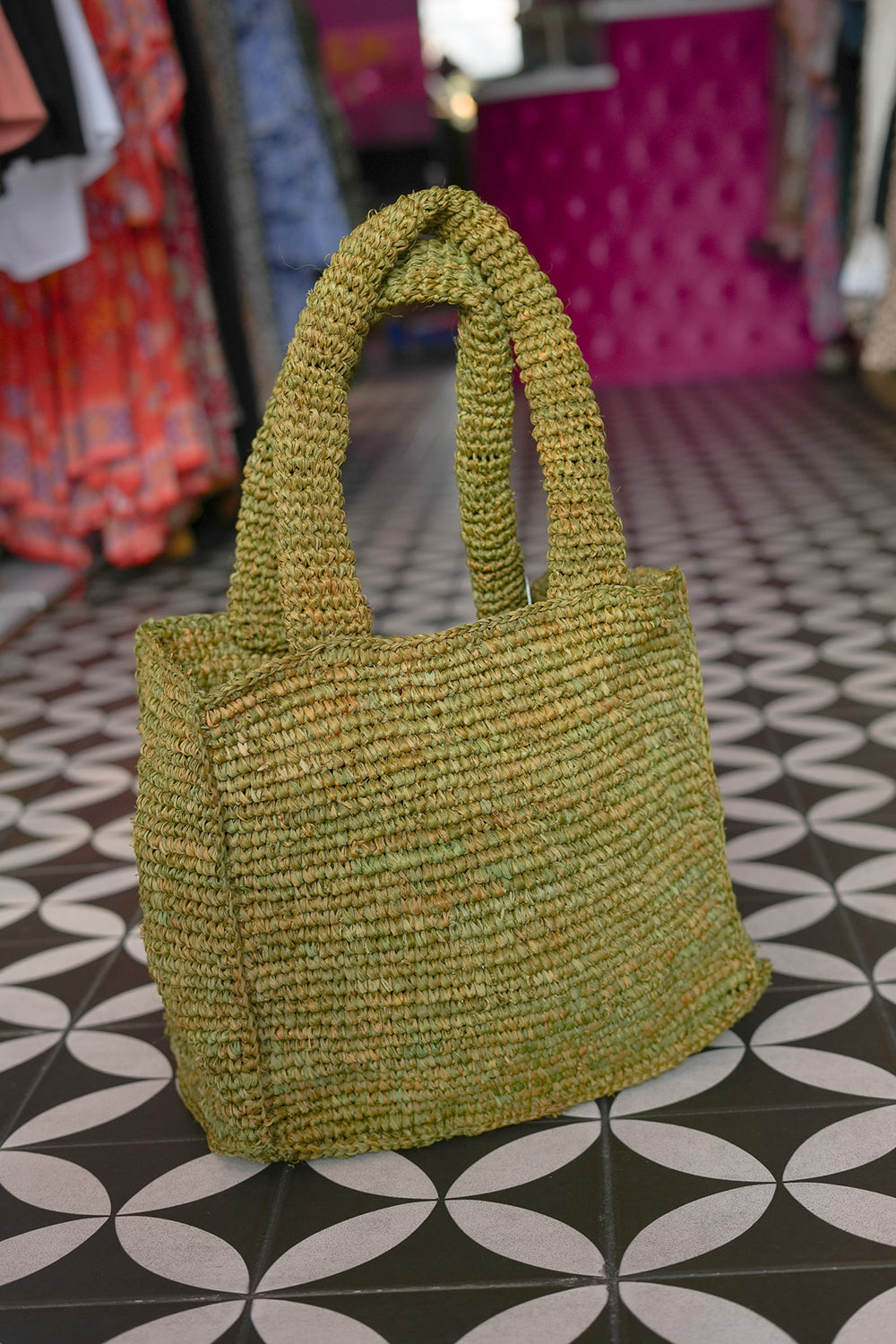 Meadow Tote in Wild Moss - Flower Power by Jinx the Label