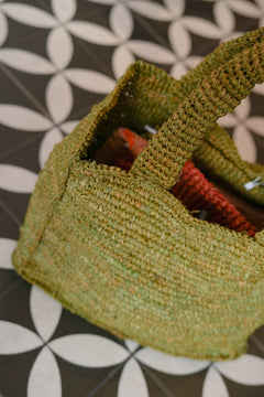 Meadow Tote in Wild Moss - Flower Power by Jinx the Label