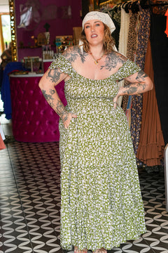 Mina Maxi Dress in Peony by Jinx the Label