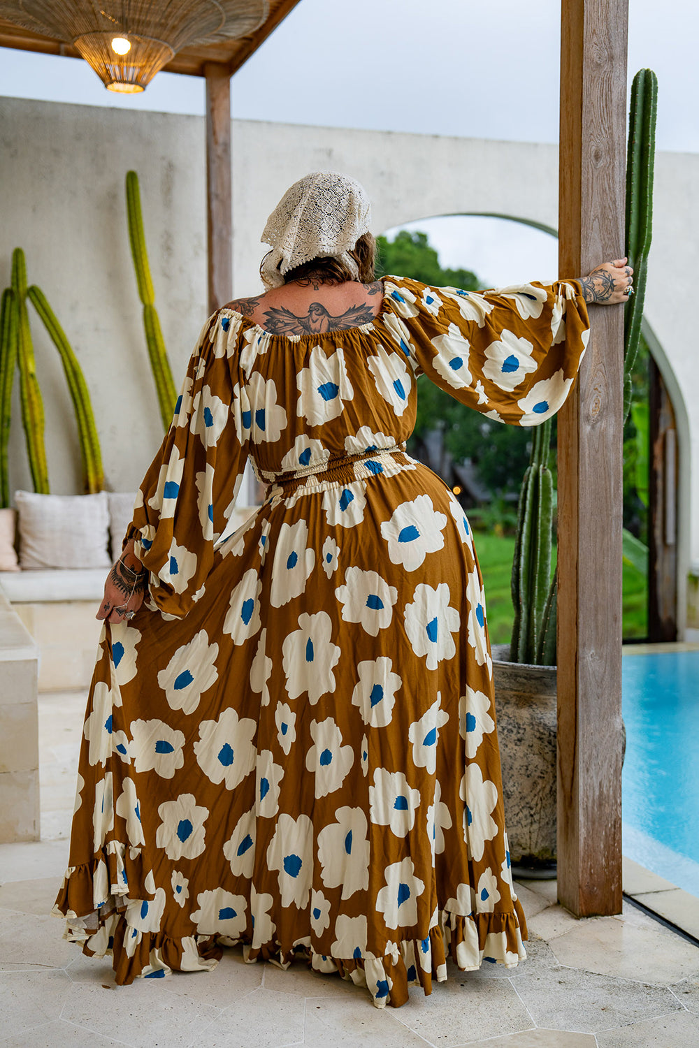 Mirano Crop Top Long Sleeves - Wildflower - Almost Famous by Jinx the Label