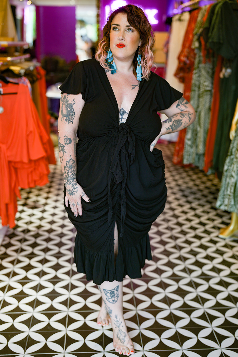 Morticia Dress - Black