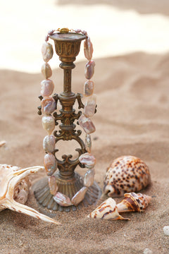 Discover the Ocean Relic Necklace in Wild Pearl, crafted with large freeform natural pearls, each uniquely shaped by nature. Earth Altering by Jinx the Label.