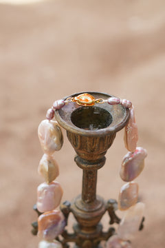Discover the Ocean Relic Necklace in Wild Pearl, crafted with large freeform natural pearls, each uniquely shaped by nature. Earth Altering by Jinx the Label.