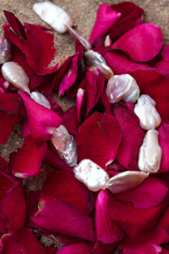 Discover the Ocean Relic Necklace in Wild Pearl, crafted with large freeform natural pearls, each uniquely shaped by nature. Earth Altering by Jinx the Label.