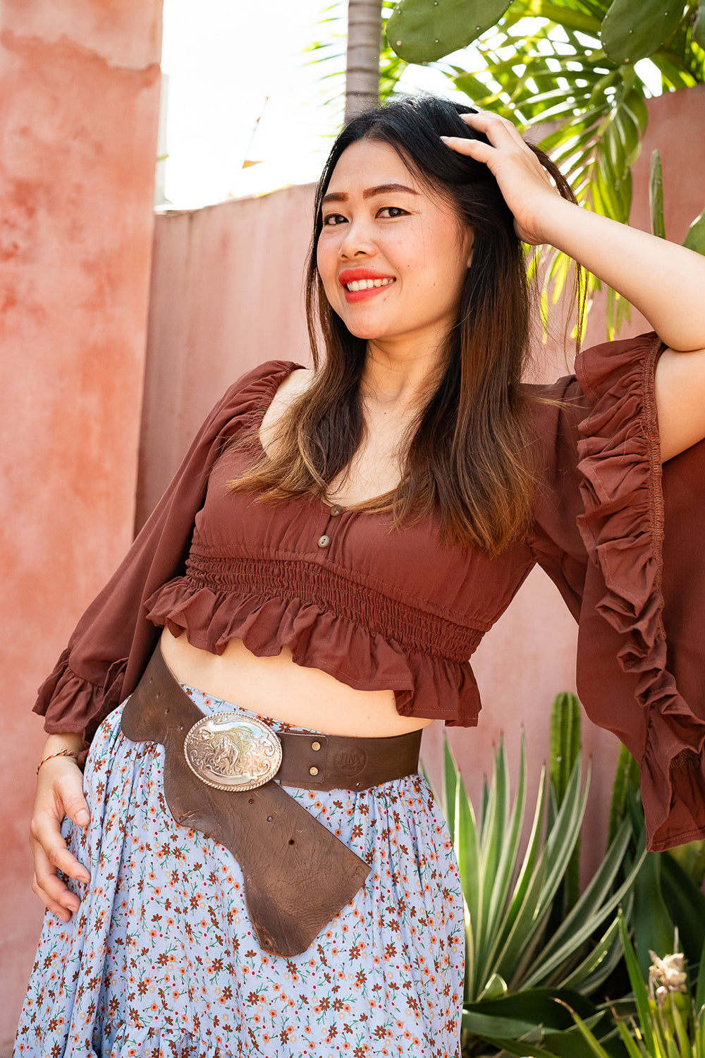 Paloma Blouse | Bohemian Bell Sleeve Rayon Blouse | Jinx The Label
