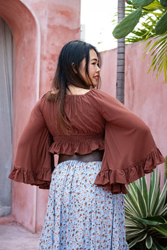 Paloma Blouse | Bohemian Bell Sleeve Rayon Blouse | Jinx The Label
