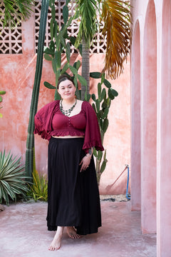 Paloma Blouse | Bohemian Bell Sleeve Rayon Blouse | Jinx The Label