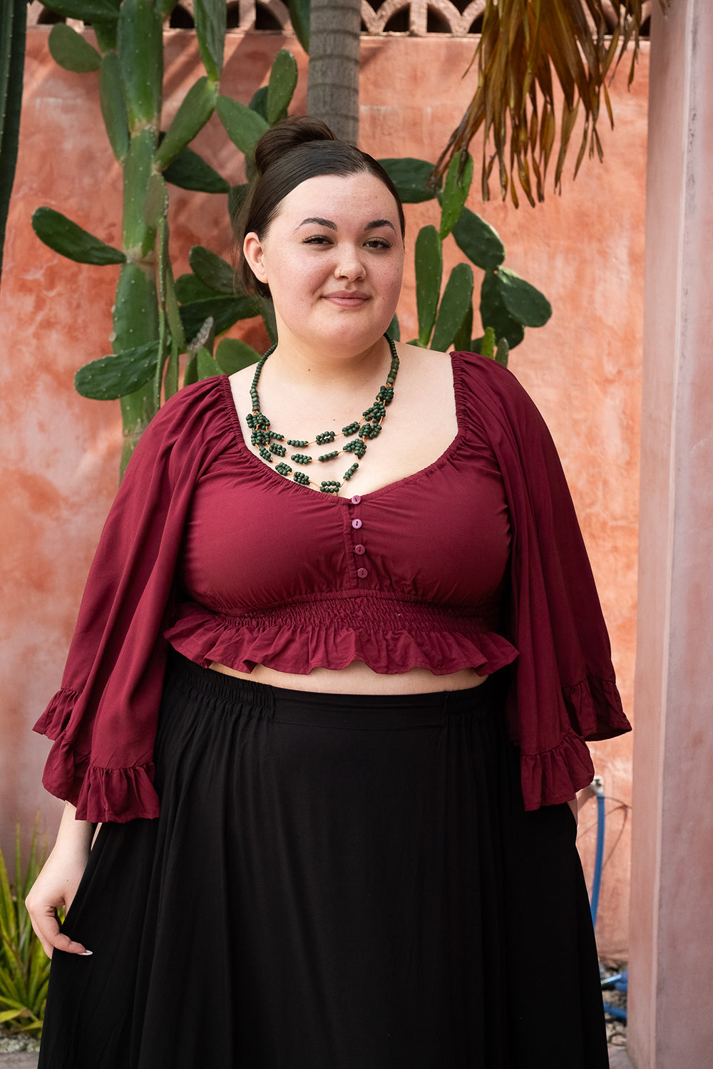 Paloma Blouse | Bohemian Bell Sleeve Rayon Blouse | Jinx The Label