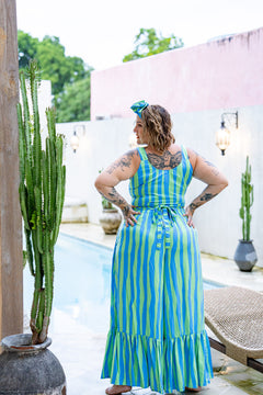 Peta Crop Top - Lagoon - Almost Famous by Jinx the Label